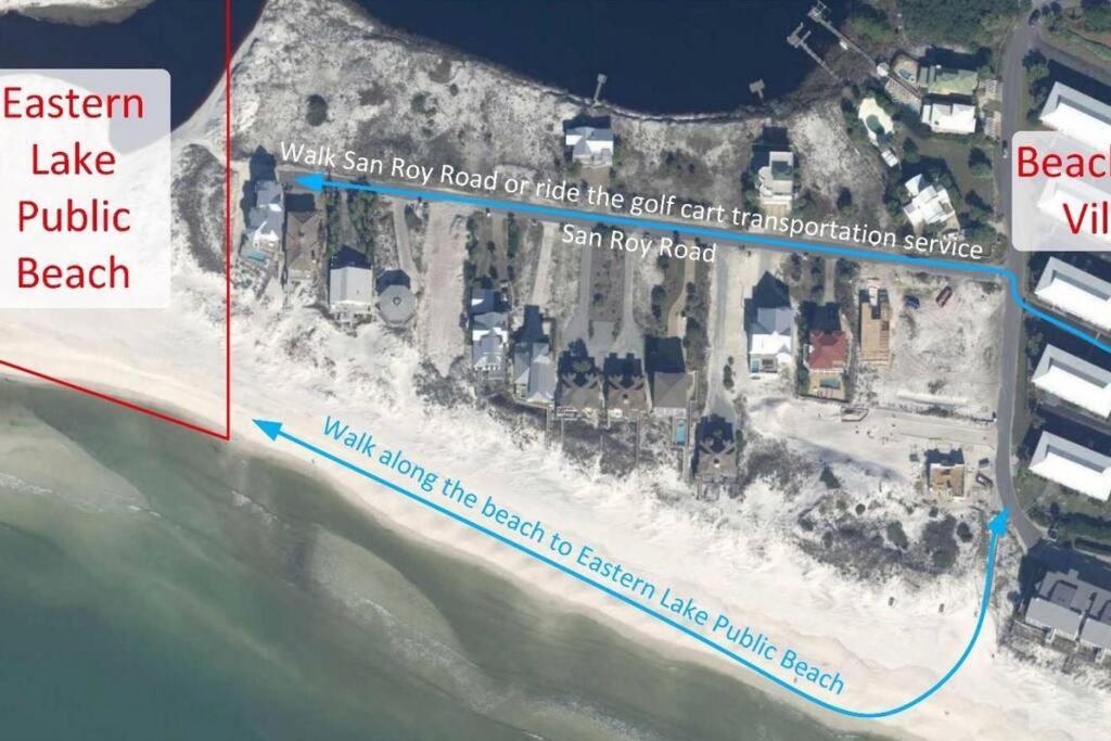 Short Walk Or Shuttle To Wide Open Public Beach! Santa Rosa Beach Eksteriør billede